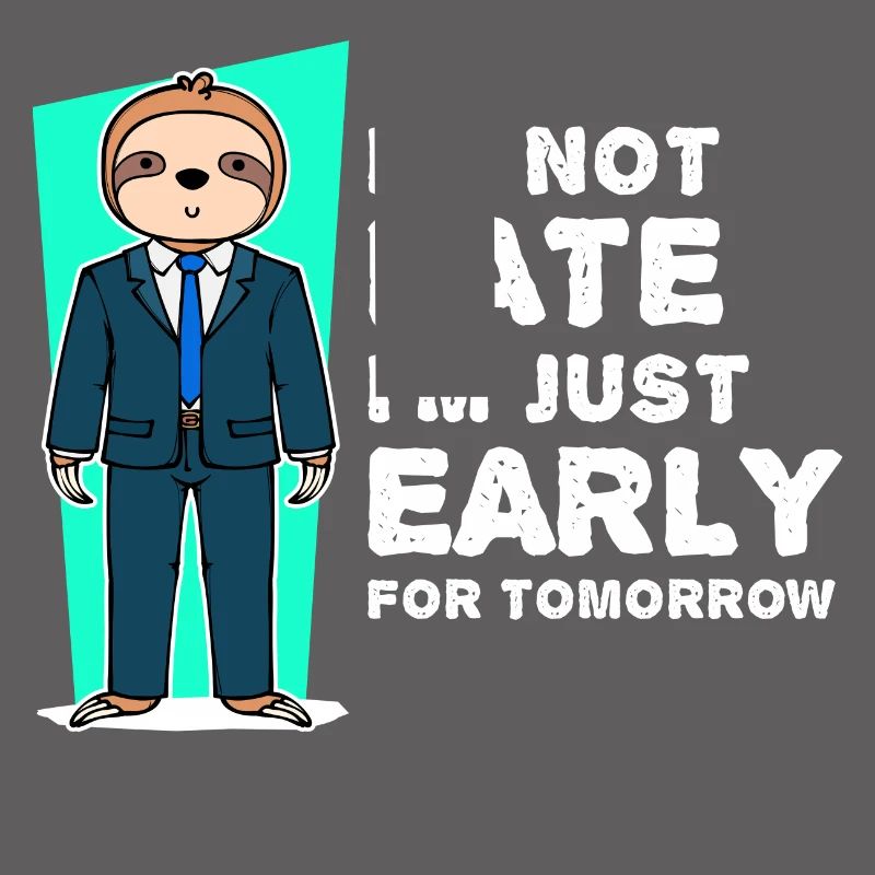 Faultier Säugetier Humorvoll Statement Langsam