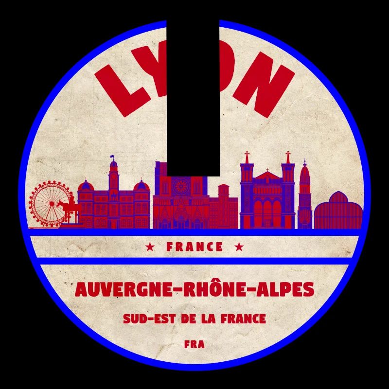 Lyon Vintage Skyline Patch