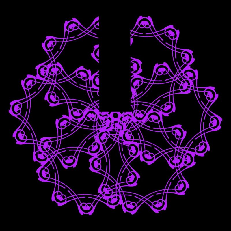 Random patterns circled