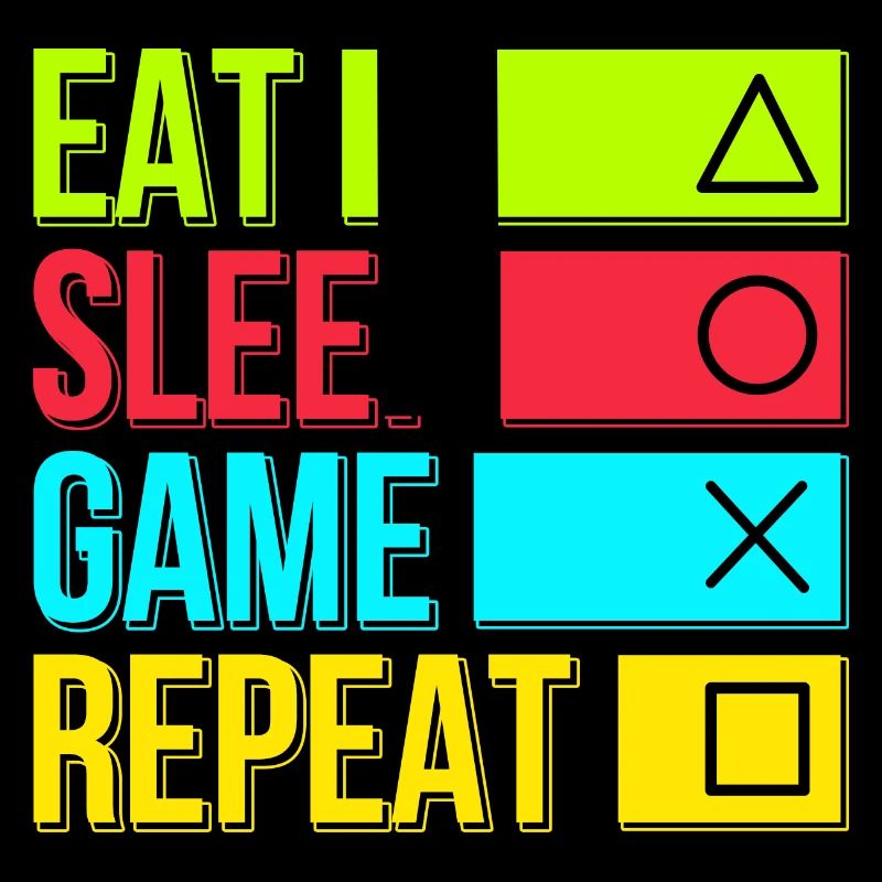 Manger le jeu de sommeil Répéter
