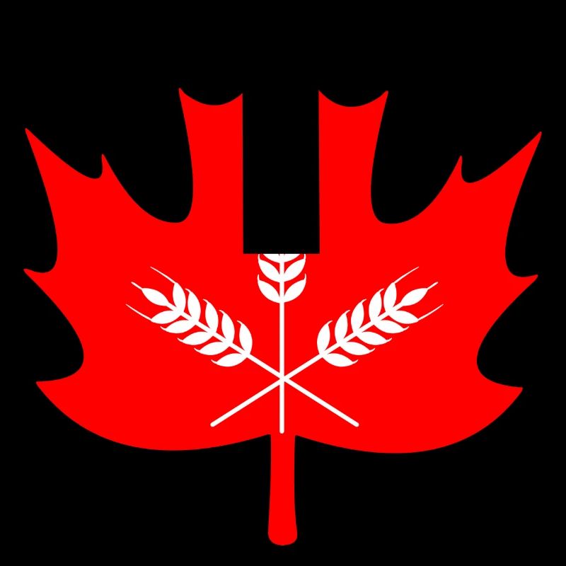 Canada maple leaf grain logo
