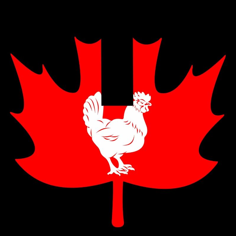 Canada maple leaf chicken logo