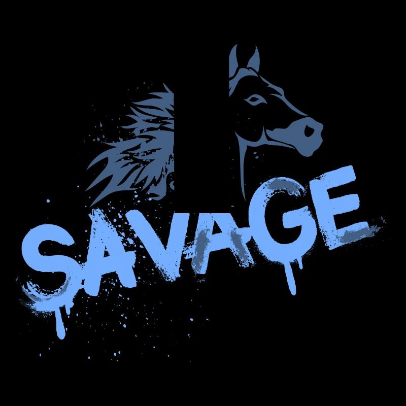 Conception de graffiti de cheval sauvage