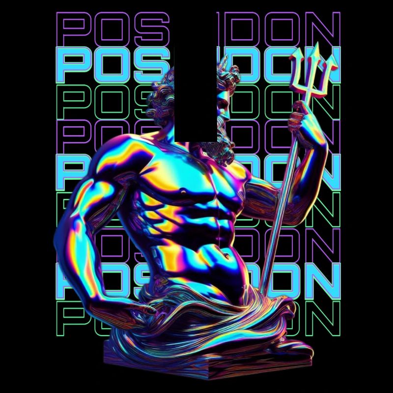 Néon Poséidon Trident