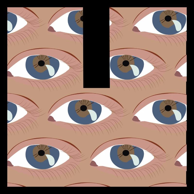 Die Augen aufgereiht