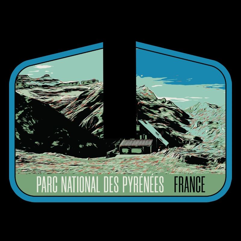 Écusson Paysage Pyrénées : Nature Authentique