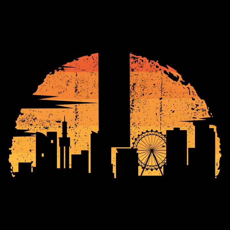 Sunset Skyline Silhouette
