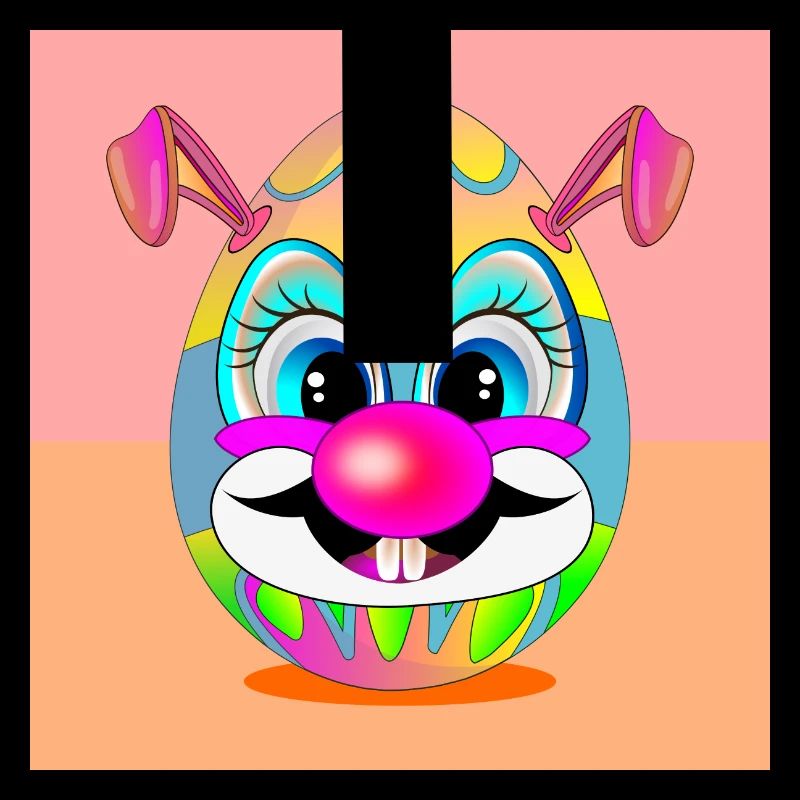 EASTER EGGS CLOWN EASTER BUNNY