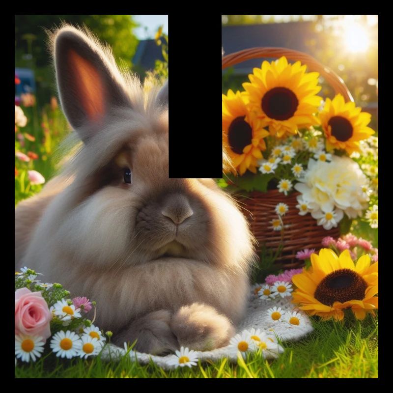 Grey Angora Rabbit