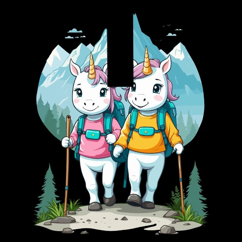 Wanderer Einhörner