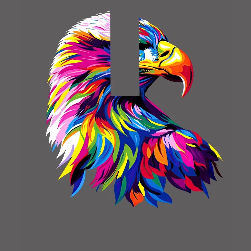 Eagle Pop Art Bright Colors Golden Eagle White-tailed Eagle