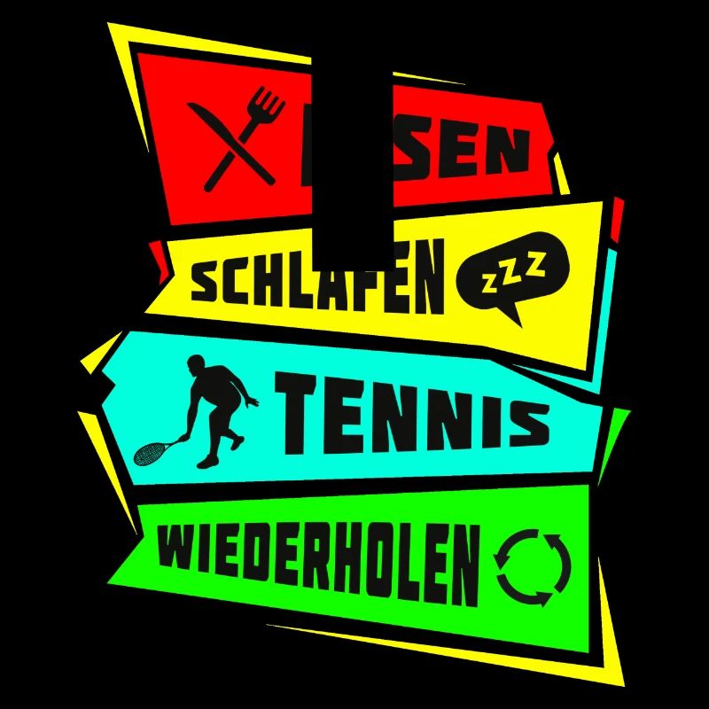 Manger dormir répéter le tennis