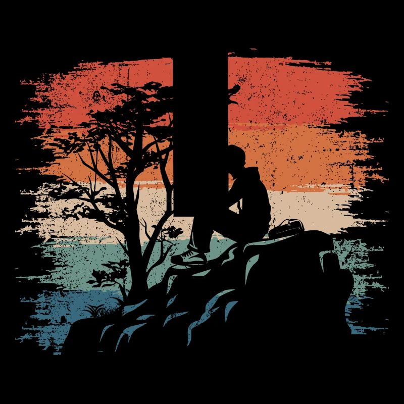 Sunset Cliff Silhouette