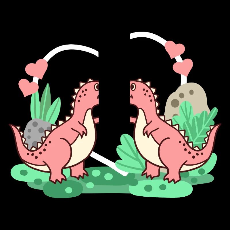 Dinosaurier T-Rex Valentinstag