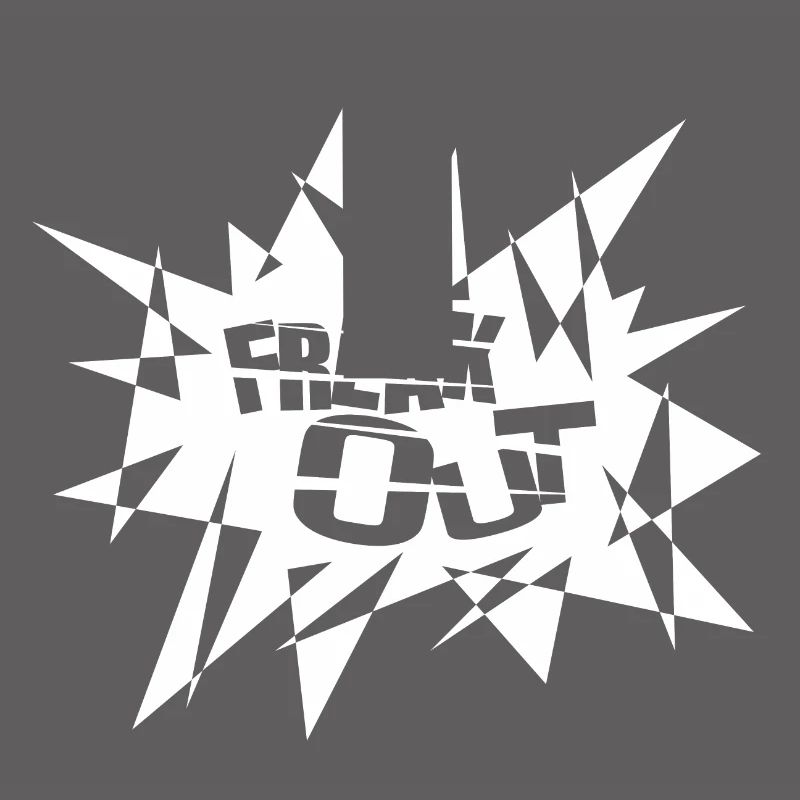 Angular Explosion Burst Text