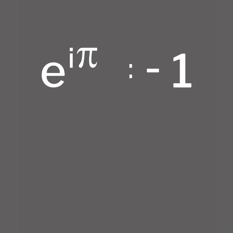 e^i pi + = -1 - Eulersche Identität Geschenkidee