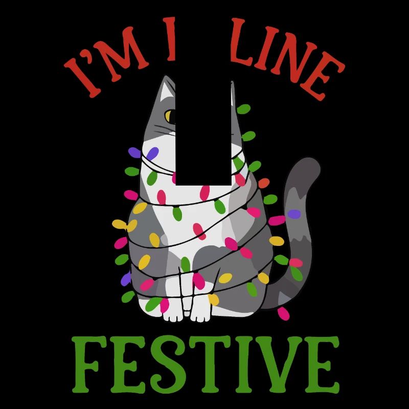 Feline Festive Light String Design