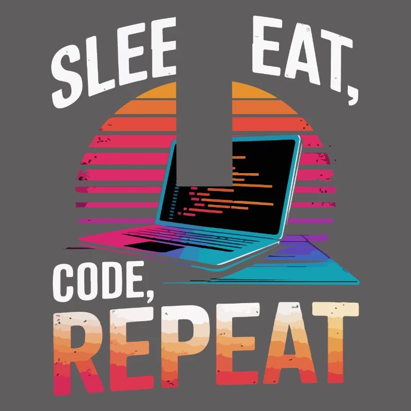 Sleep Eat Code Repeat Gift Programmeur Développeur