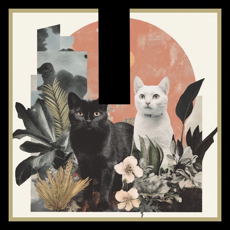collage de chats