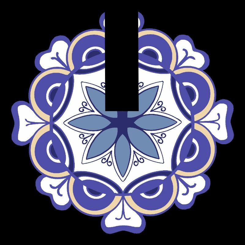oriental pattern morocco blue tones