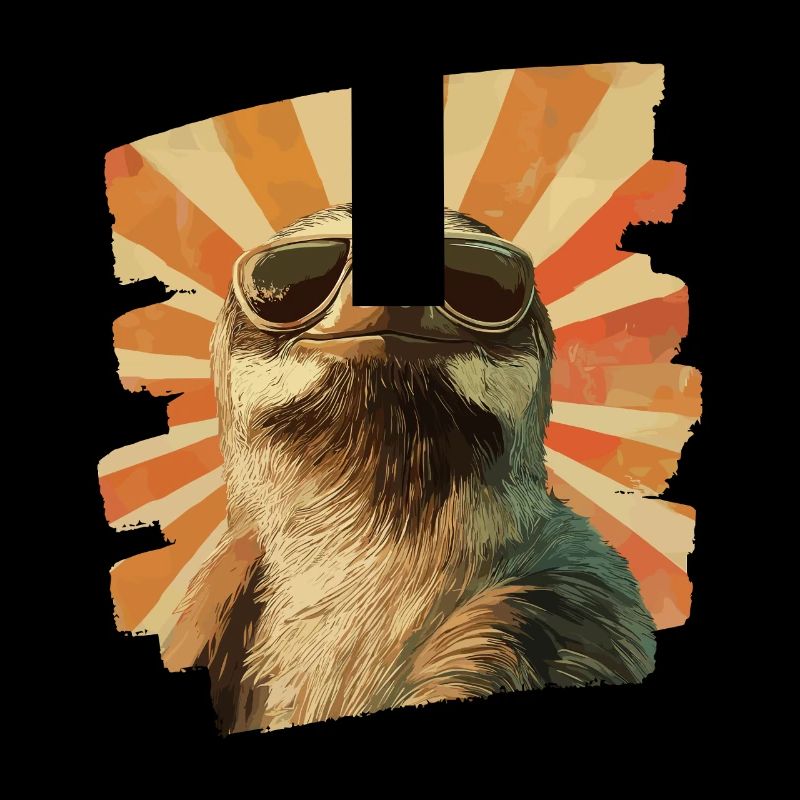 Faultier Retro