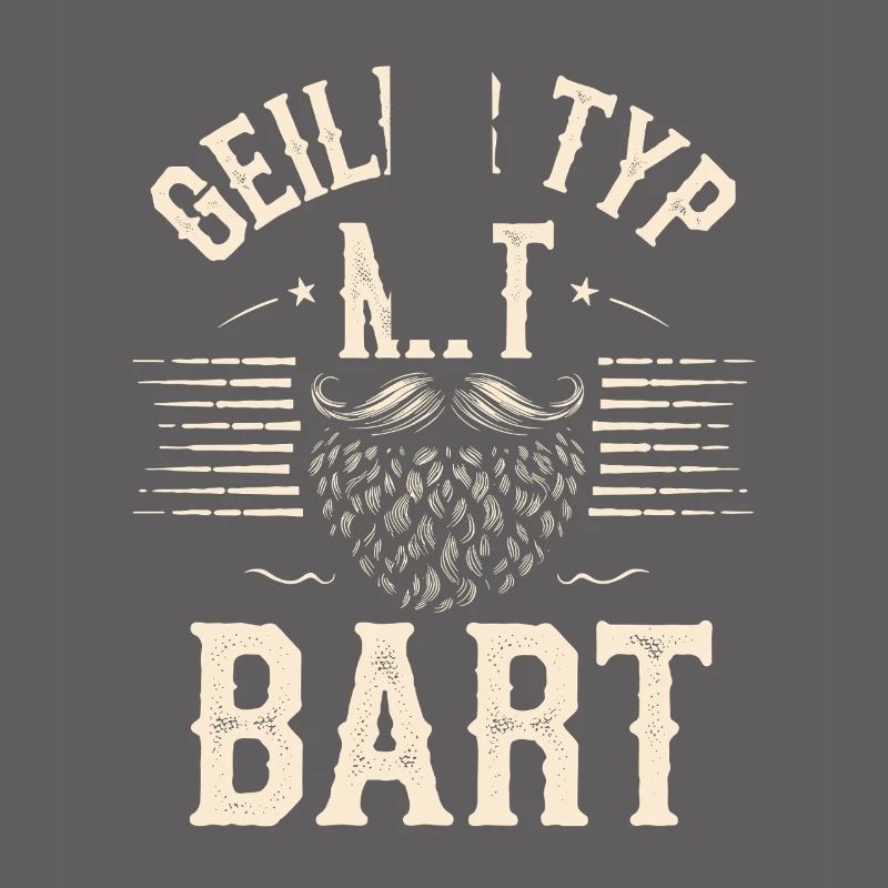 Geiler Typ Mit Bart Bartträger Barbier Vollbart
