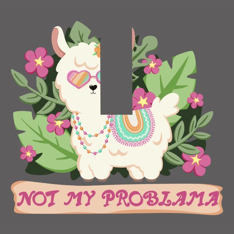 Sommer Lama Alpaka - Not my problem