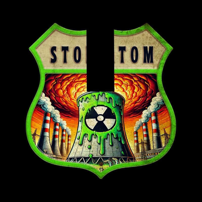 Stop Atom Crest Design