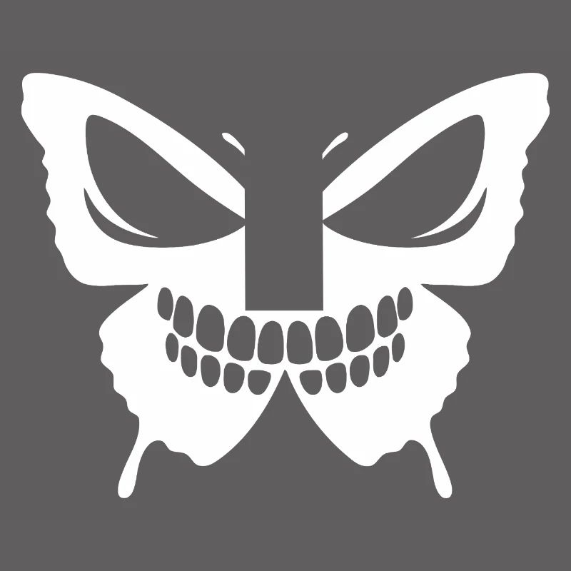 Conception complexe de crâne de papillon