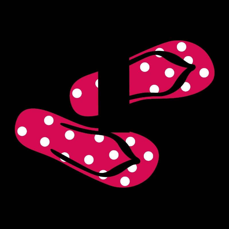 Slippers Toadstool Flip Flops Points Dots Summer