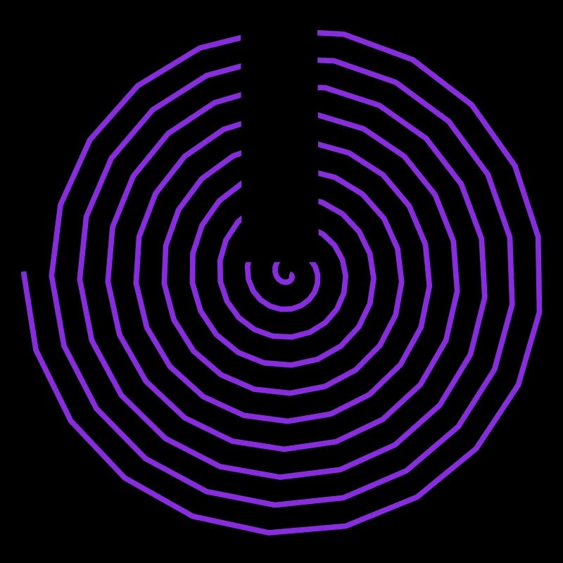 Colorful spiral pattern