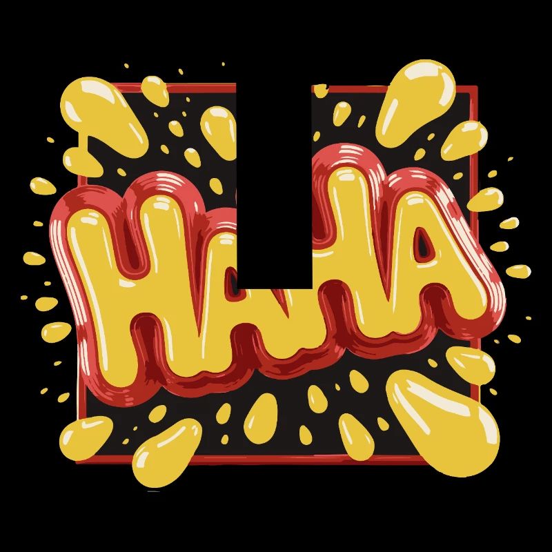 Design de style bande dessinée dynamique Haha