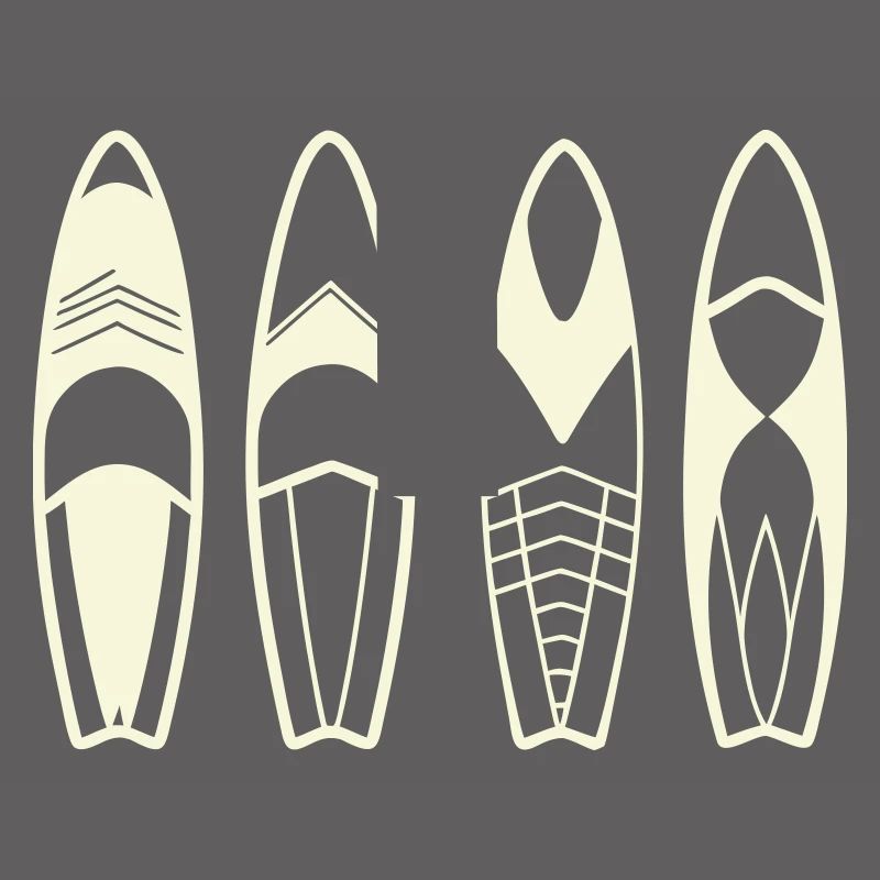 Planches de Surf Abstraites Minimalistes