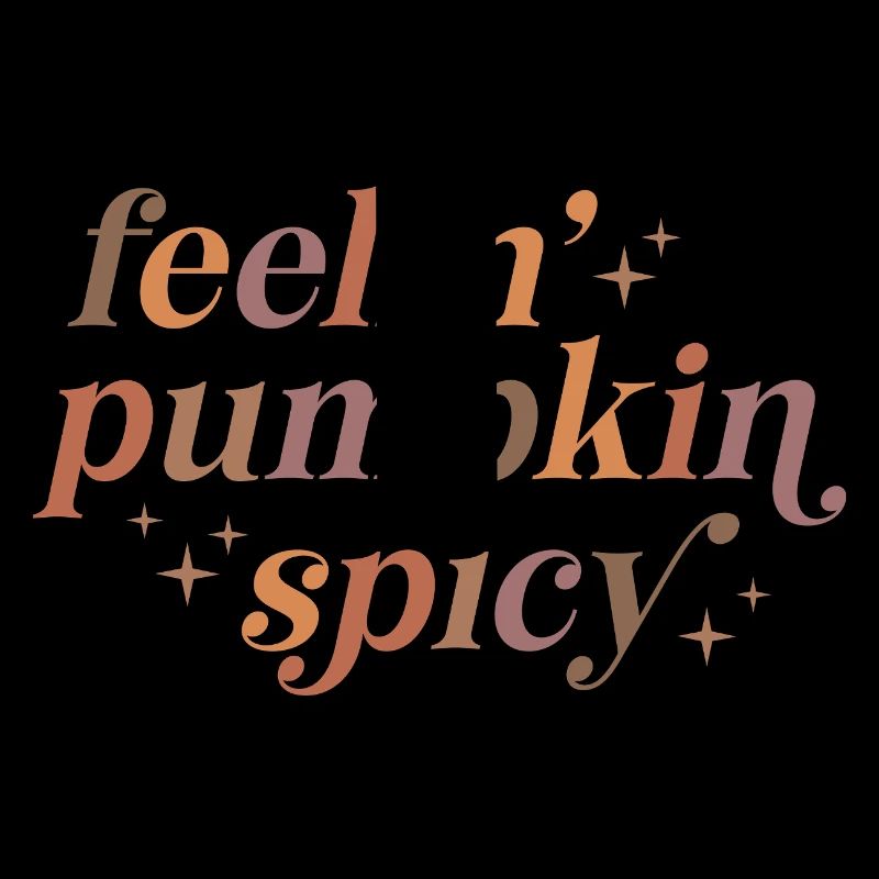 Conception de texte épicé Feelin' Pumpkin
