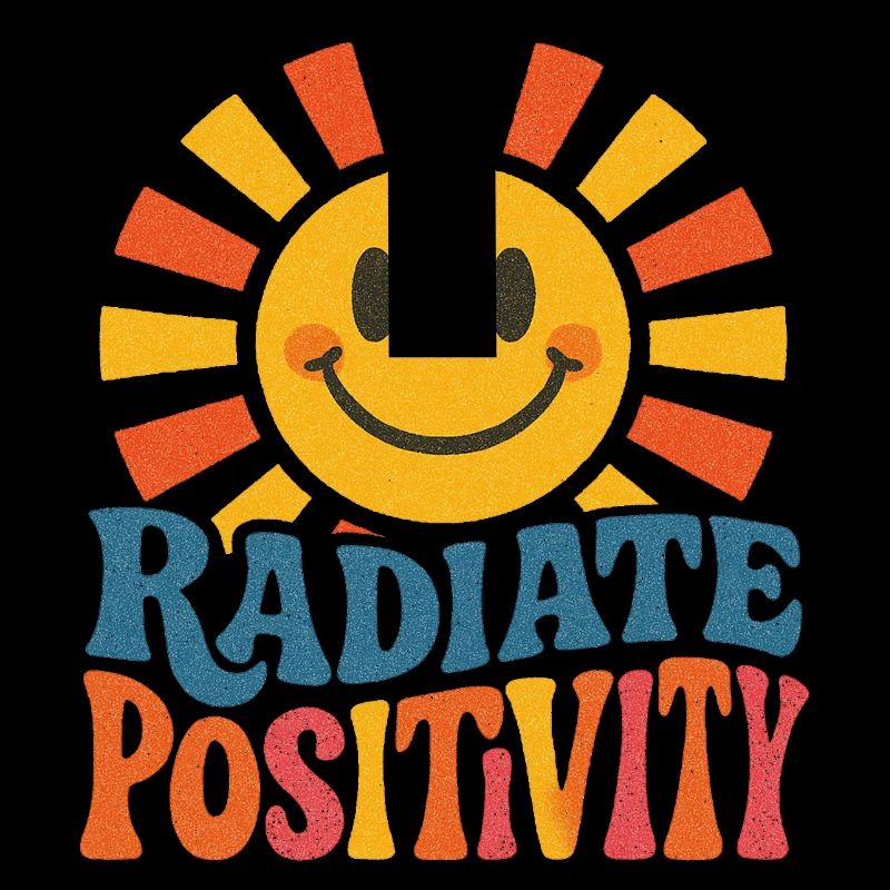Sunburst rayonne de positivité