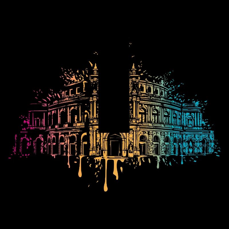 Bunte Semperoper Dresden Kunst