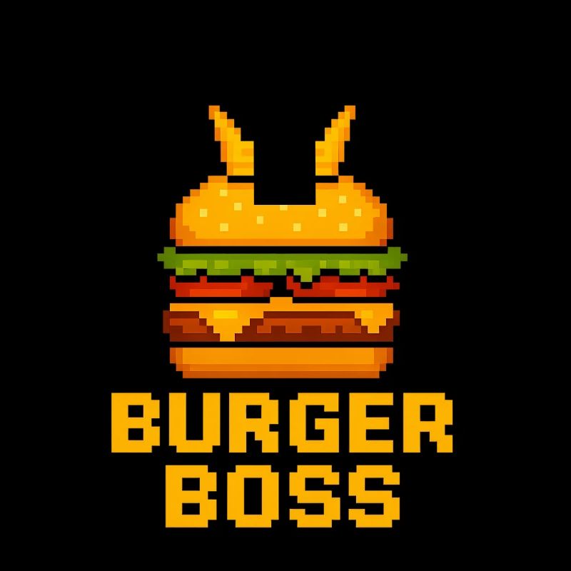 Burger Chef Pixel Burger