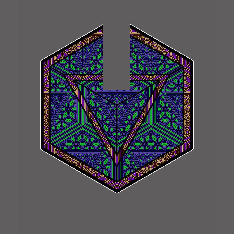 Mandala Kaleidoscope Triangle Pattern Psychedelic