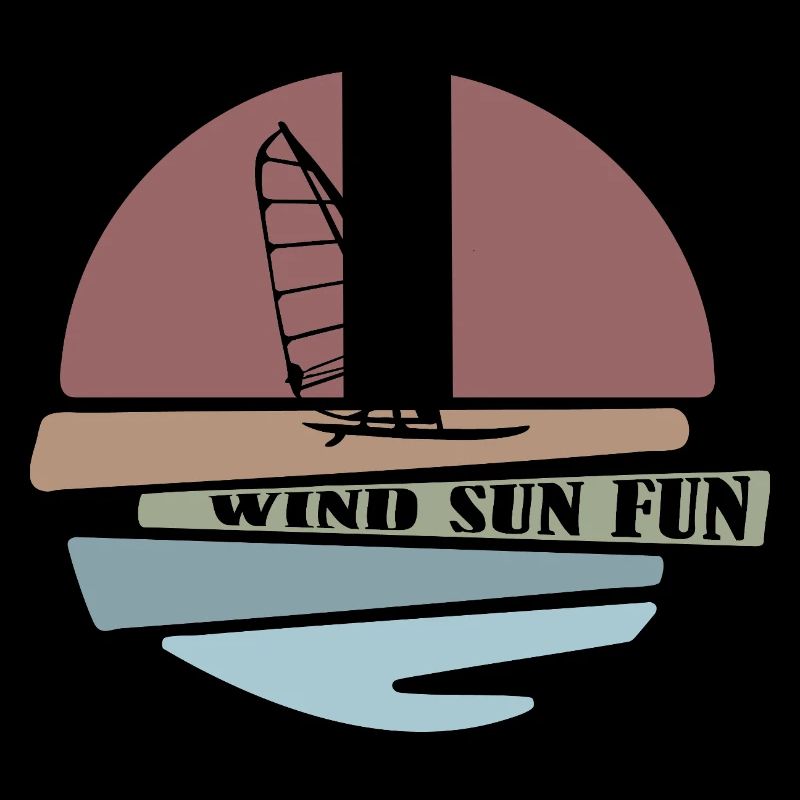 Windsurf coucher de soleil Fun Design