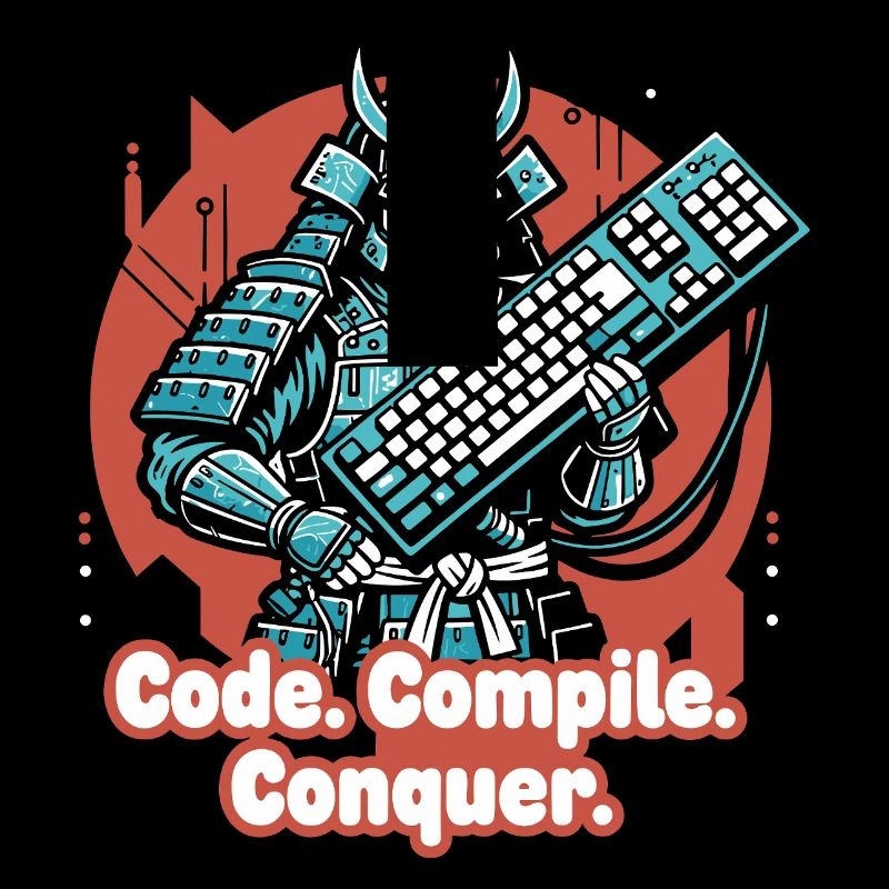 Codekampf Samurai mit Tastatur
