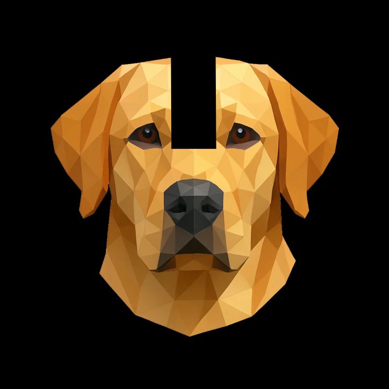 Polygon Labrador Retriever Gift