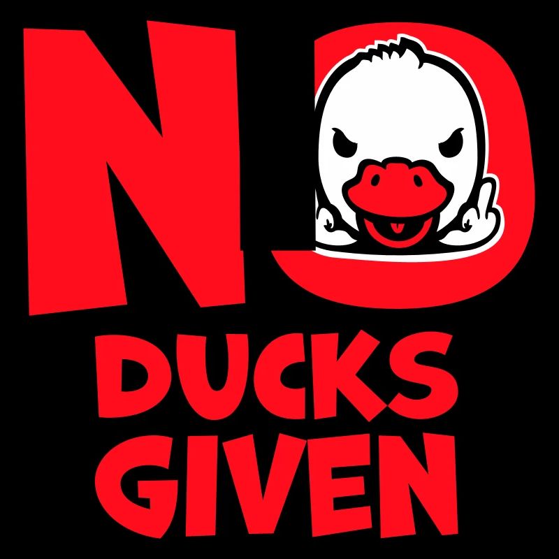 Gans No Ducks Given Mittelfinger Freche Ente Cool