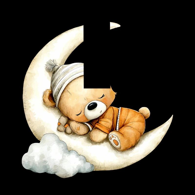 sleeping teddy bear