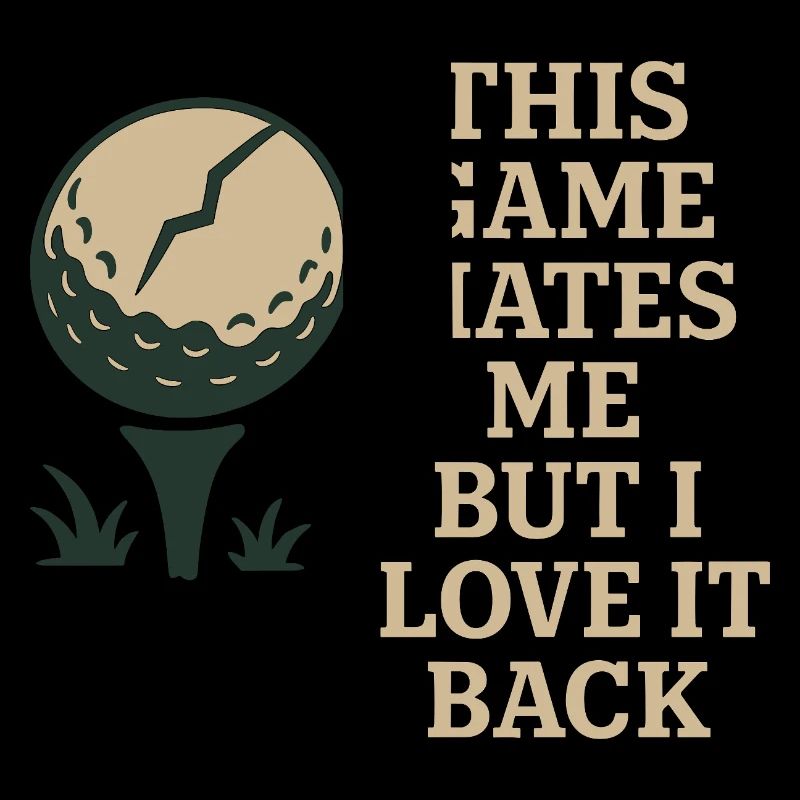 Funny golf humor, sarcastic dad,