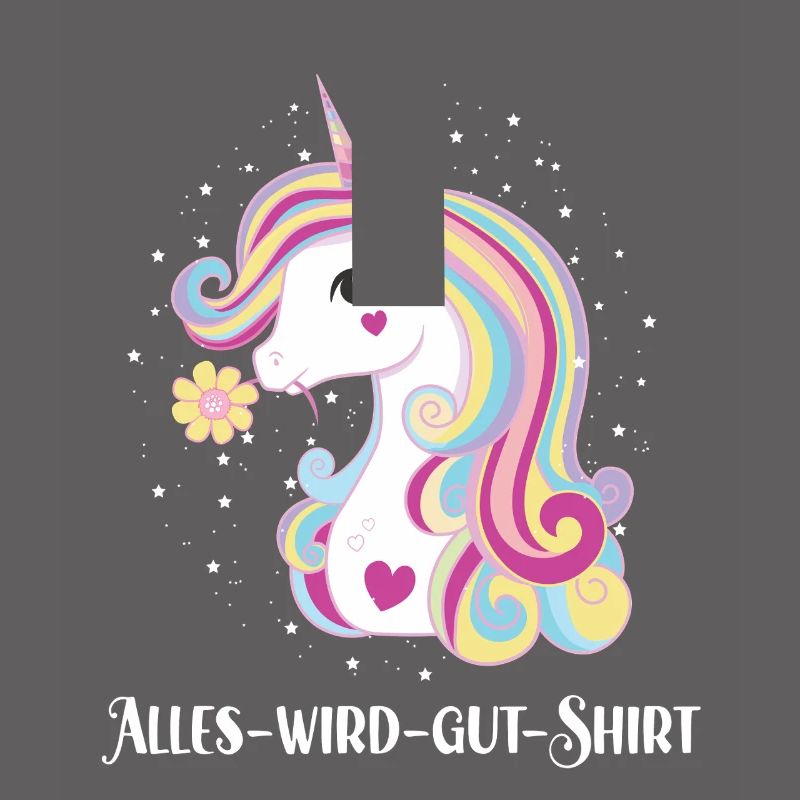 Alles Wird Gut Wunsch Einhorn Genesung Motivation