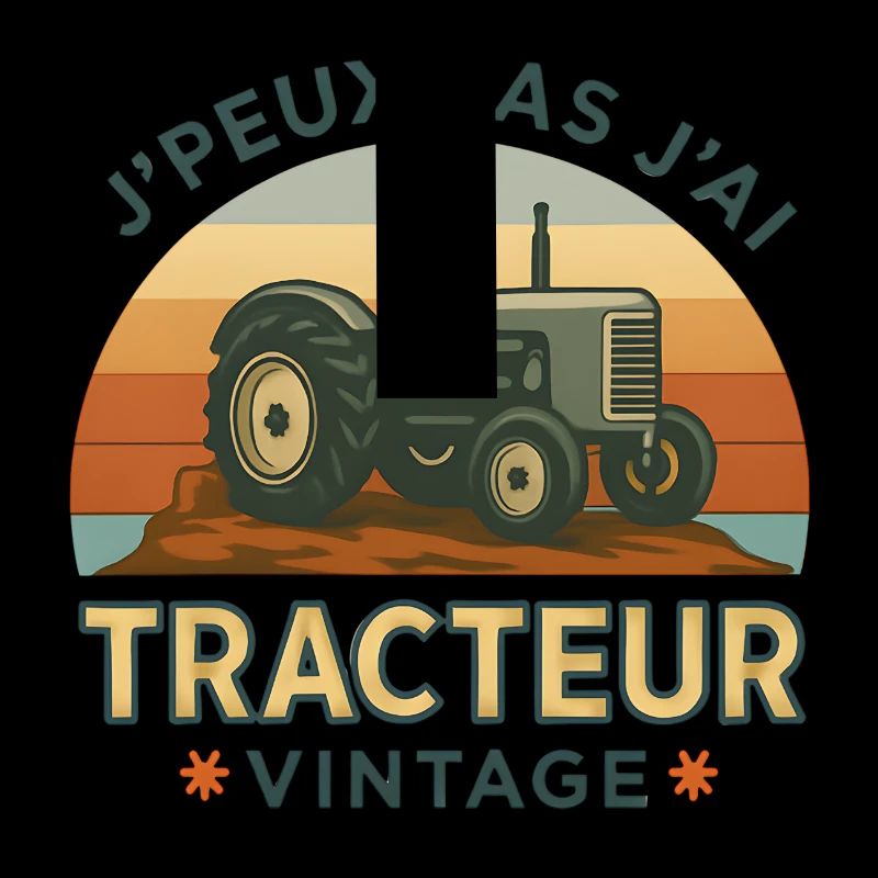 Vintage Retro-Traktor Gelb