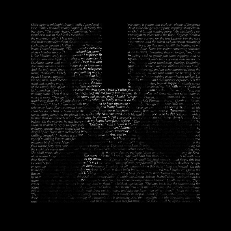 Edgar Allan Poe Raven Gothic Book Lover Gift