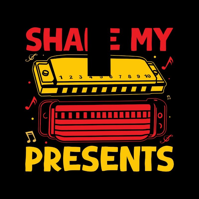 Harmoniciste drôle Shake My Present Harmonica