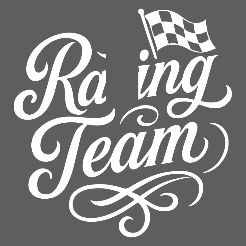 Drapeau de course de l’équipe de course