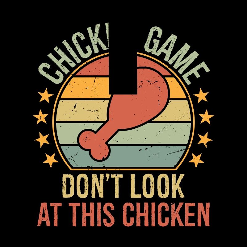 Chicken Game Don't Look at The Chicken Funny 